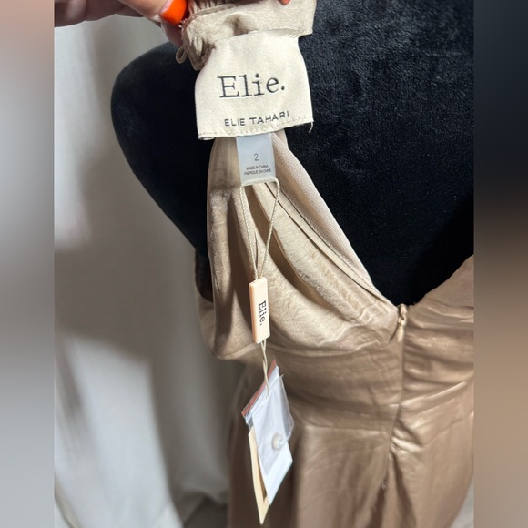 Elie Tahari Dress Satin Dress - Picture 7 of 8